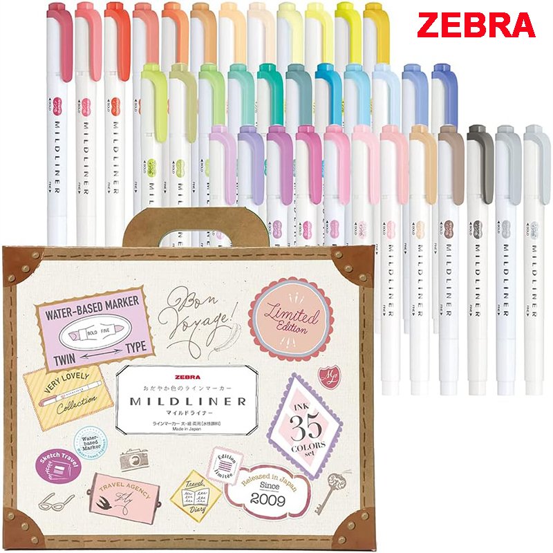 Zebra Pen Mildliner - Zebra 25/35 cores mildliner conjunto marcador