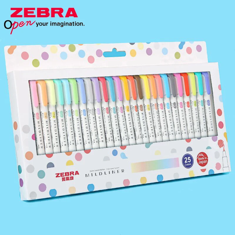 Zebra Pen Mildliner - ZEBRA-Mildliner marcador Pen Set, WKT7, Double-Headed