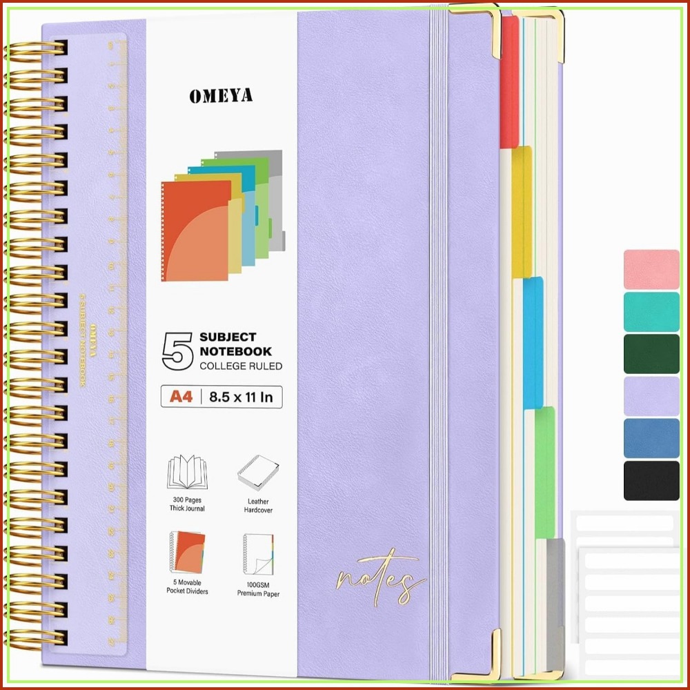 Leatherwork Images - Caderno A4 de Couro com 5