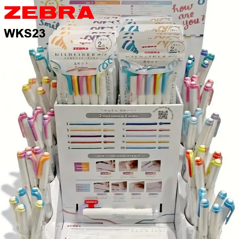 Zebra Pen Mildliner - Canetas Marcadoras Mildliner WKS23 de Tinta
