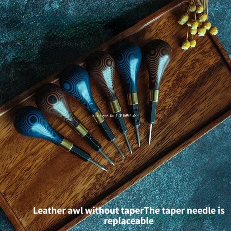 Leatherwork Awl - Couro perfurado ferramenta de costura, furador