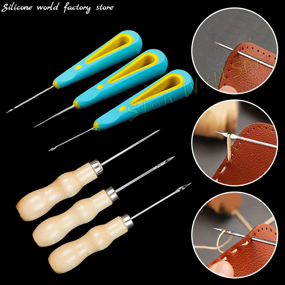 Leatherwork Awl - Ferramenta de Punção de Couro Artesanal