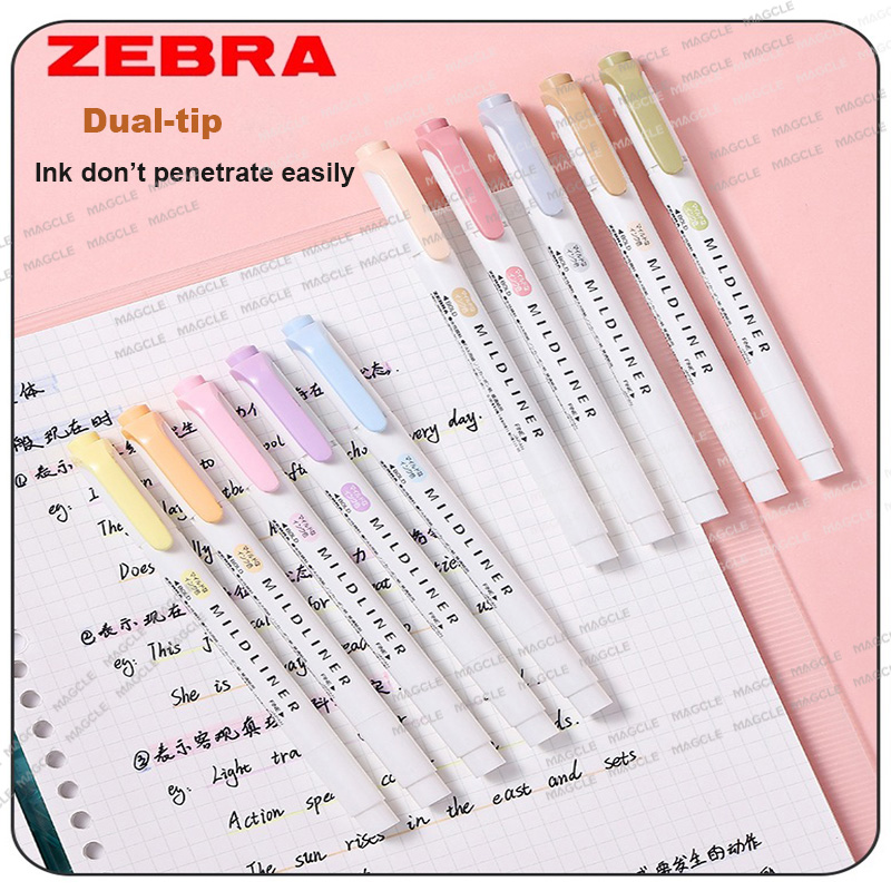 Zebra Pen Mildliner - 1 pçs zebra wkt7 milfliner iluminador