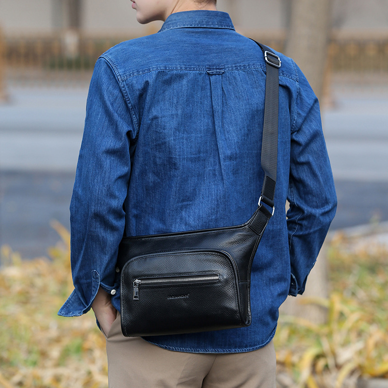 Leather Work Bag Mens - Couro novo comercial à prova dwaterproof