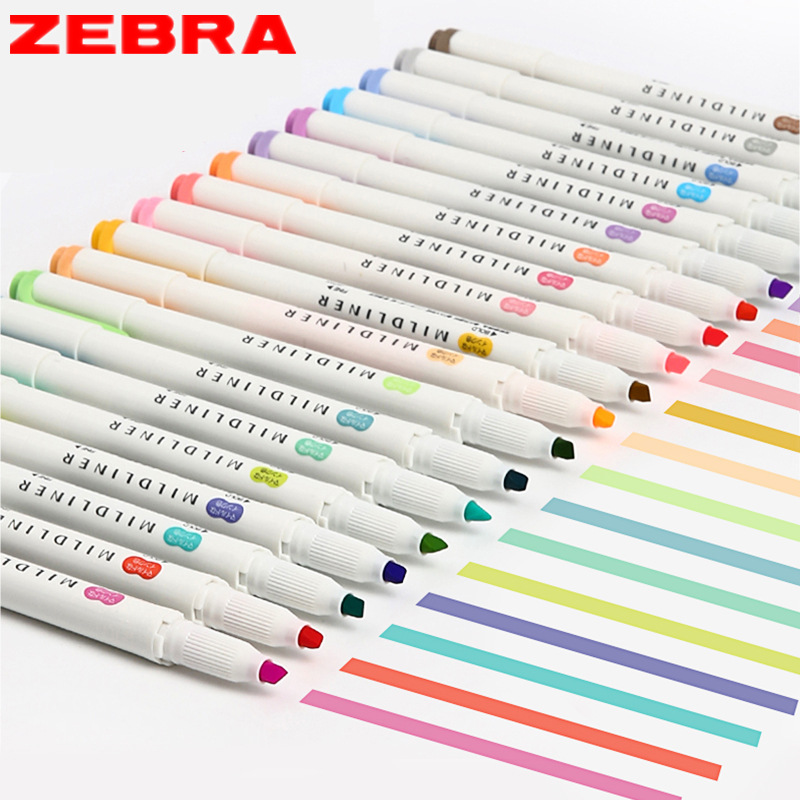 Zebra Pen Mildliner - Caneta de escrita zebra conjunto de