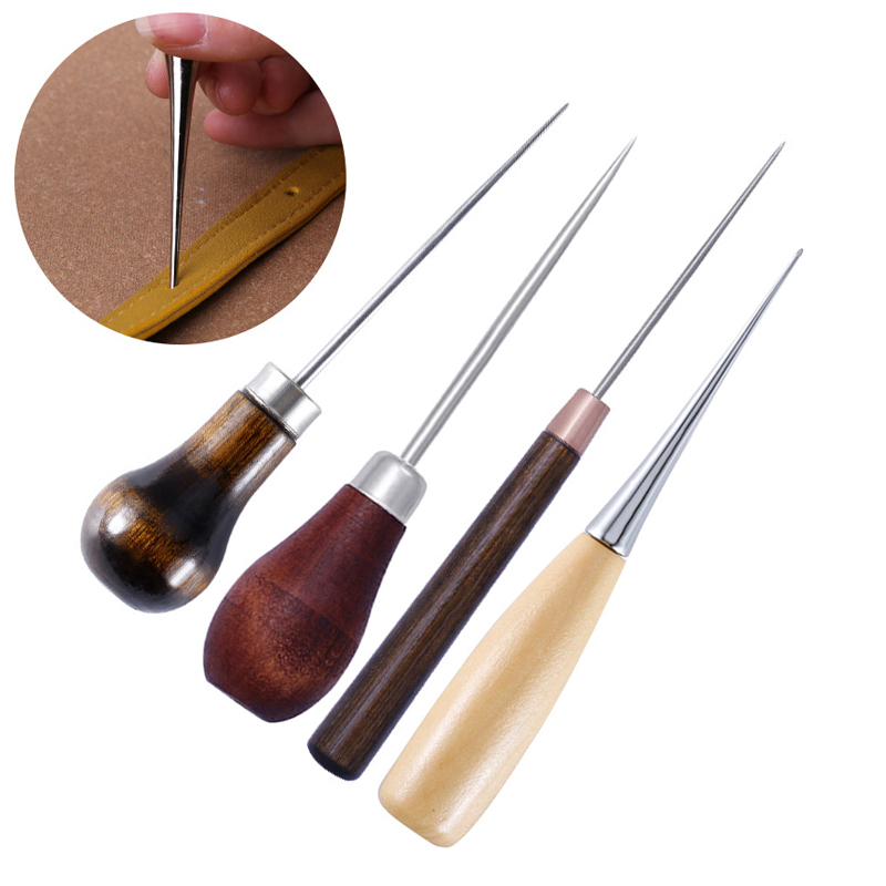 Leatherwork Awl - Punhão profissional durável com cabo de