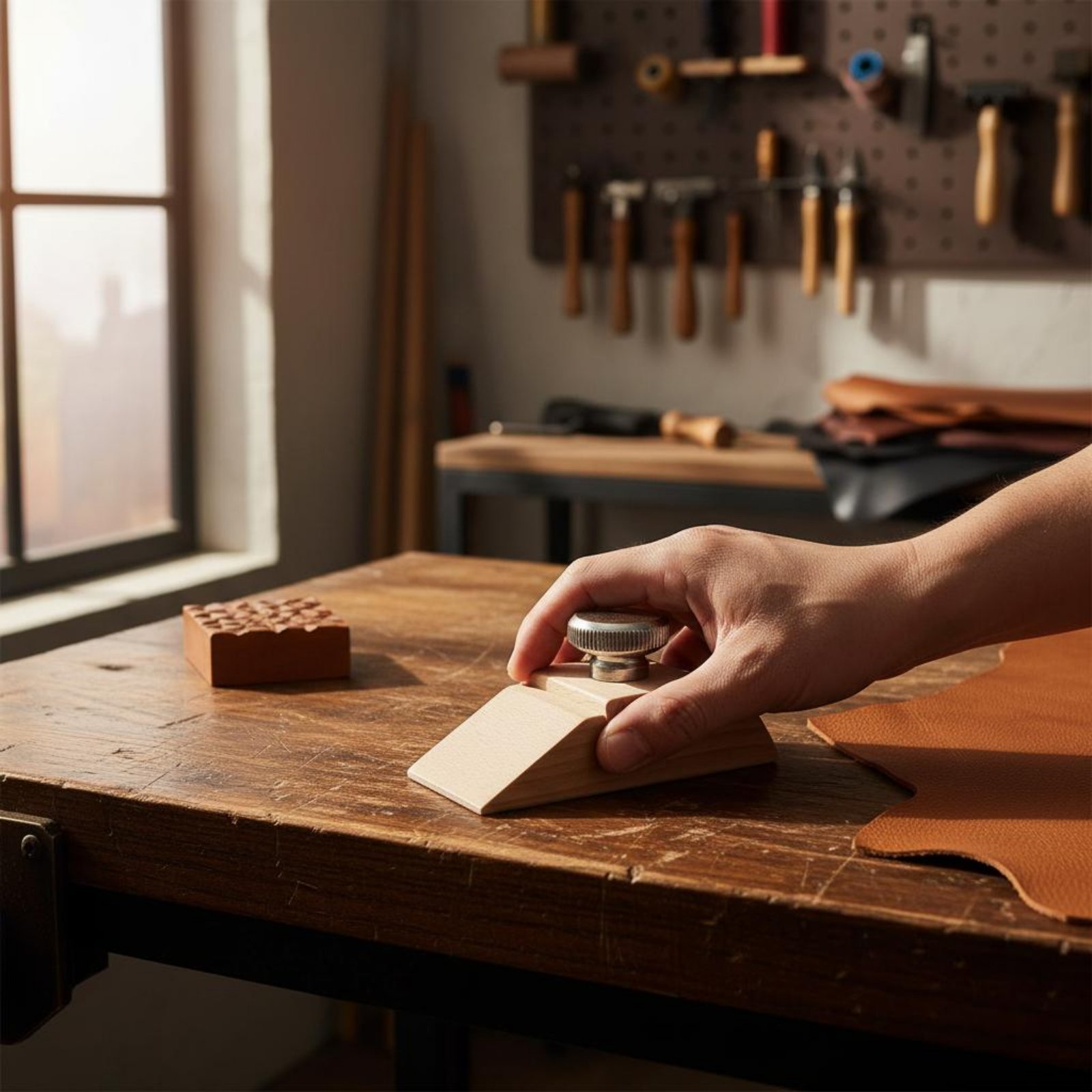 Leatherworker Block - Bloco de Lixamento de Couro com