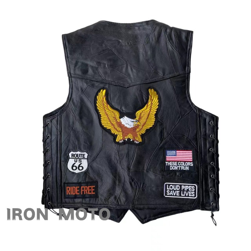NOVO Colete Masculino de Couro - Leather Work Vest avaliação e preço