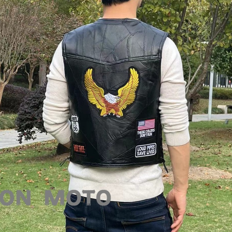 NOVO Colete Masculino de Couro - Leather Work Vest avaliação e preço