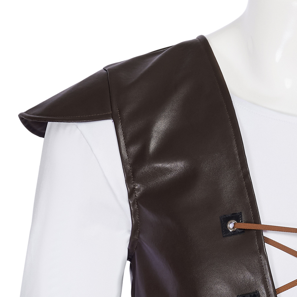 Shrek cosplay trajes chapéu ve - Leather Work Vest avaliação e preço