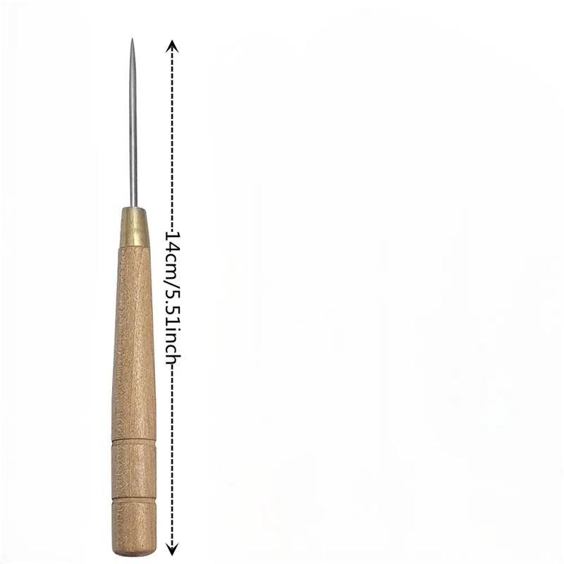 3 pçs punho de madeira punteru - Leatherwork Awl avaliação e preço