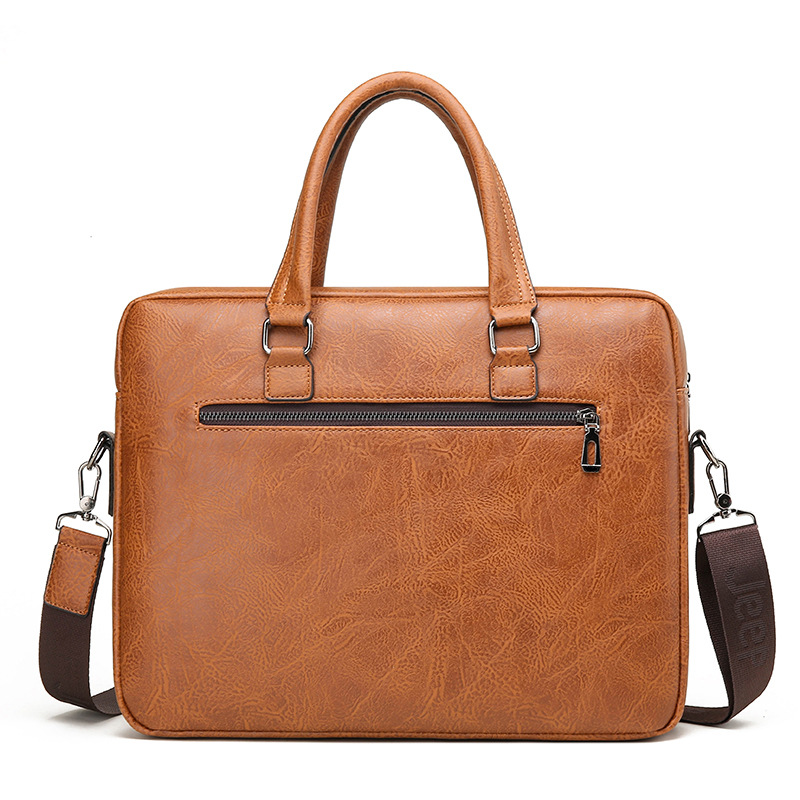 Marca de luxo homem maleta de  - Leather Work Bag Mens avaliação e preço