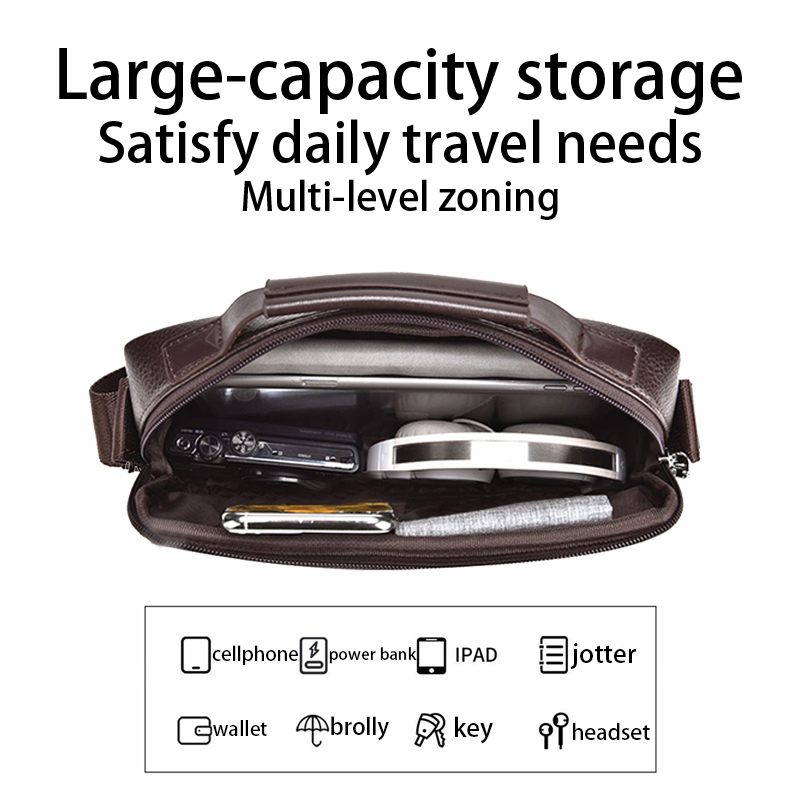 Bolsa de Negócios Durável e Re - Leather Work Bag Mens avaliação e preço