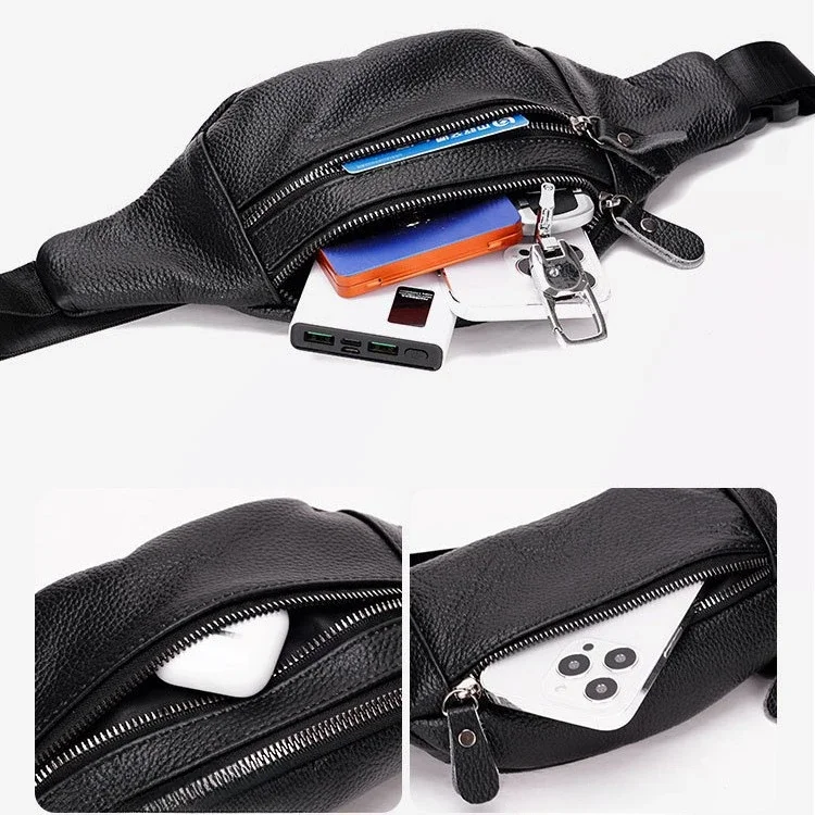 Bolsa de cintura masculina de  - Leather Work Bag Mens avaliação e preço