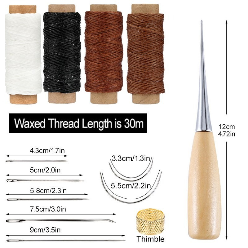 13 pçs conjunto de costura de  - Leatherwork Awl avaliação e preço