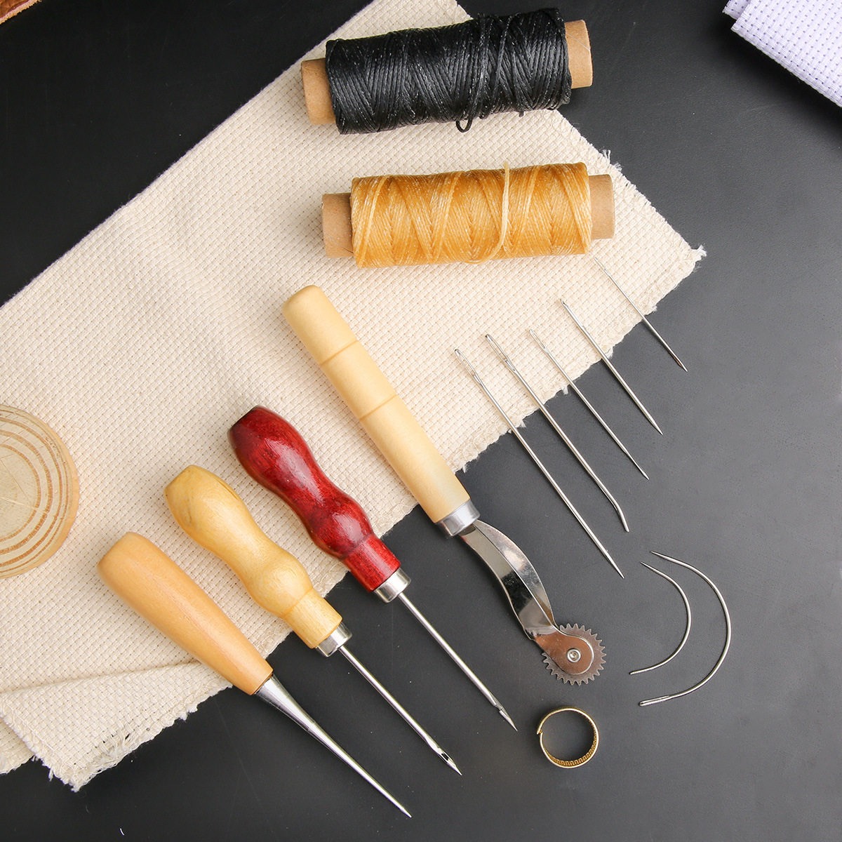 13 pçs conjunto de costura de  - Leatherwork Awl avaliação e preço