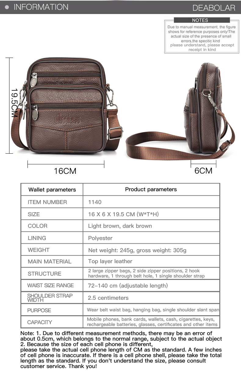 Novo couro genuíno dos homens  - Leather Work Bag Mens avaliação e preço