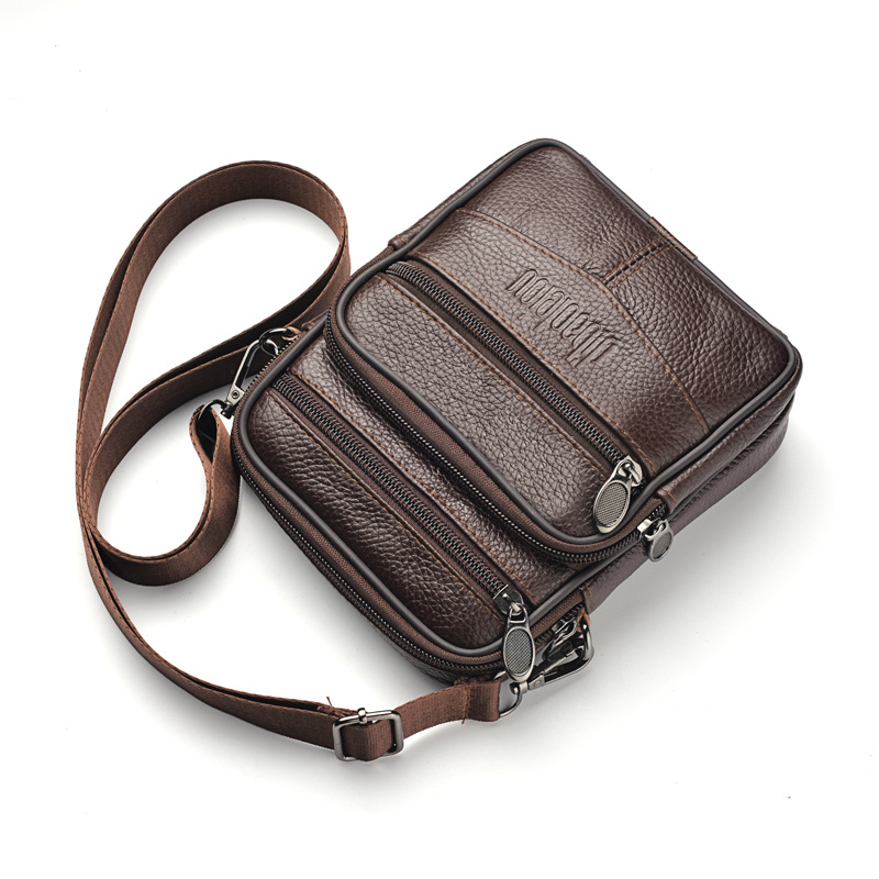Novo couro genuíno dos homens  - Leather Work Bag Mens avaliação e preço