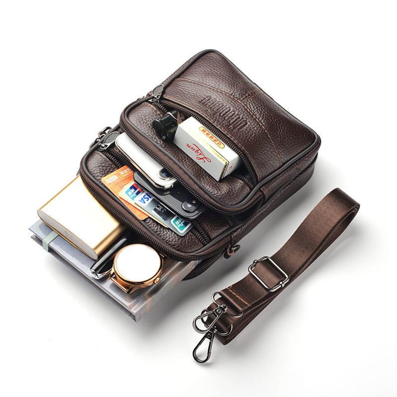 Novo couro genuíno dos homens  - Leather Work Bag Mens avaliação e preço