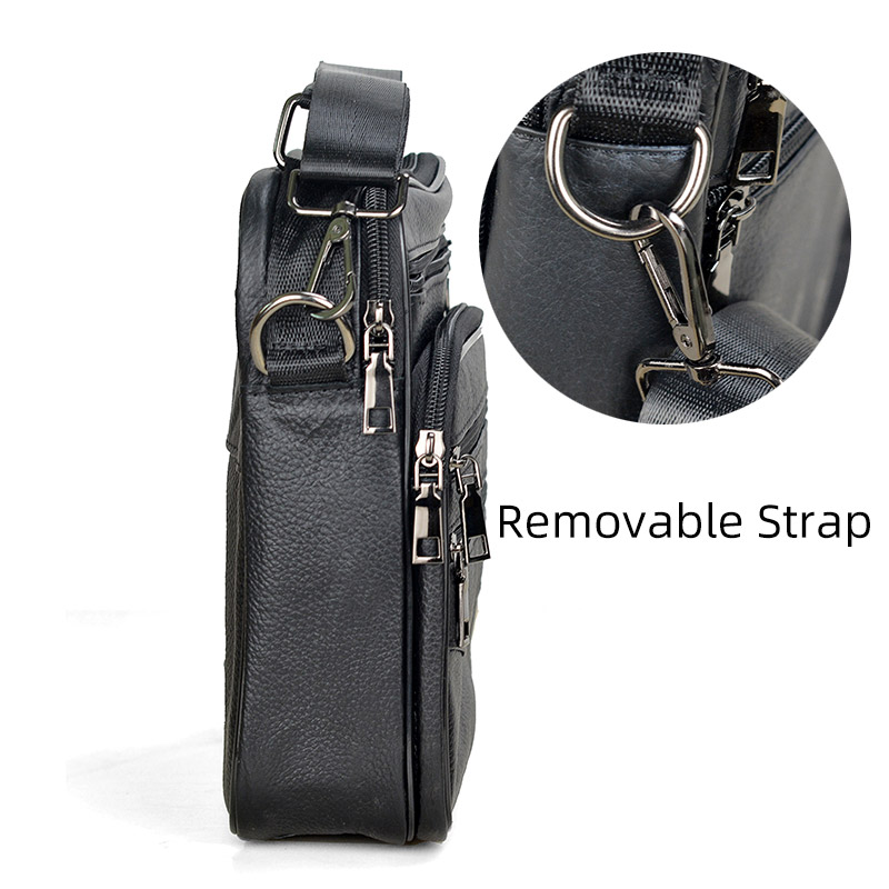 Homens bolsas de couro genuíno - Leather Work Bag Mens avaliação e preço