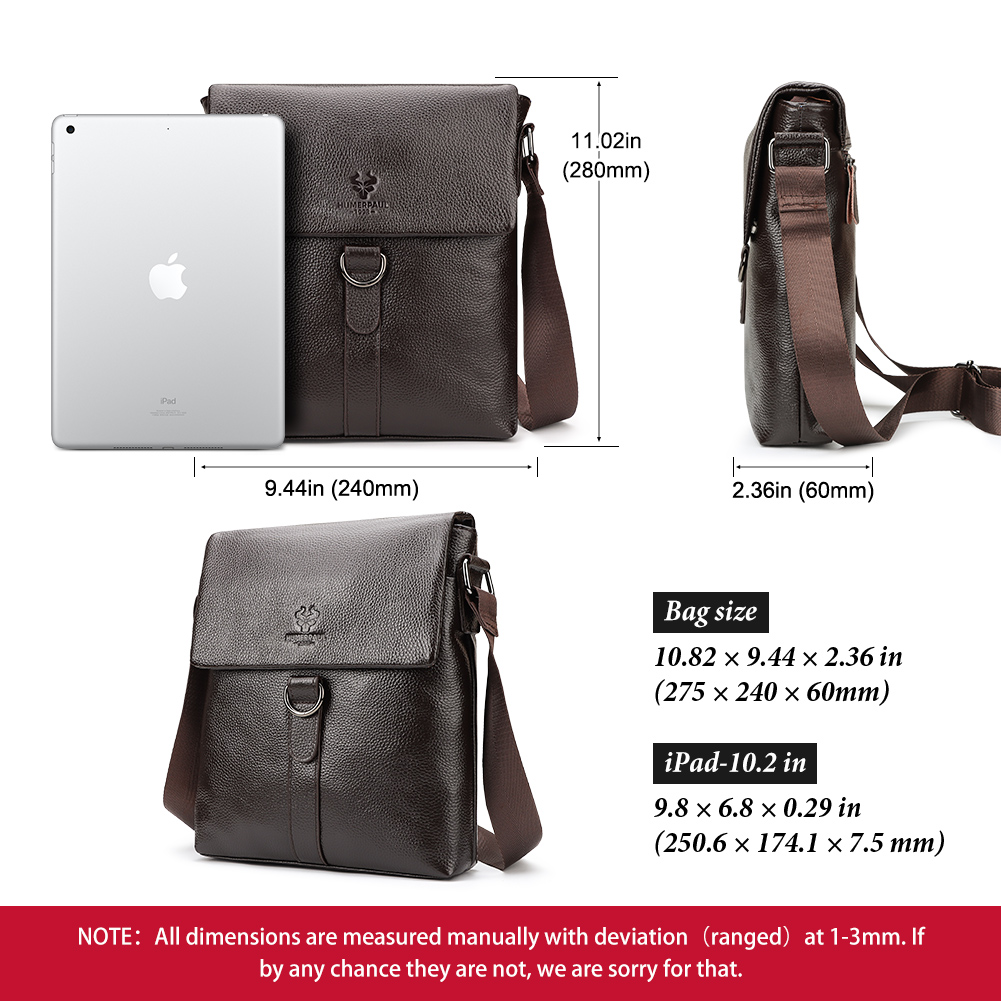 HUMERPAUL-Bolsa de ombro de co - Leather Work Bag Mens avaliação e preço