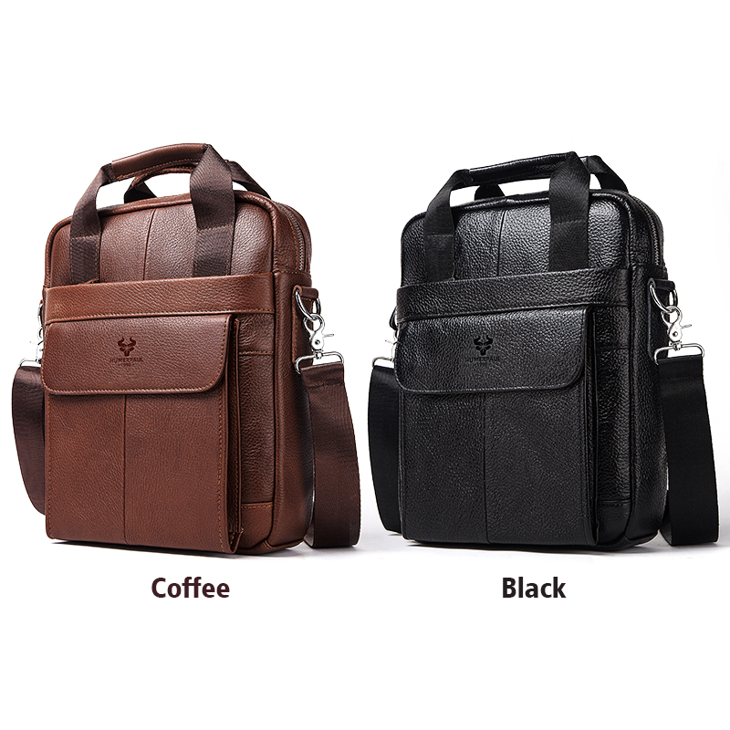 Bolsa de couro genuíno durável - Leather Work Bag Mens avaliação e preço